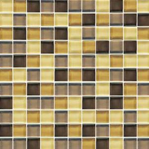 Mosaico Crystal Mezcla Miel 32x32 cm