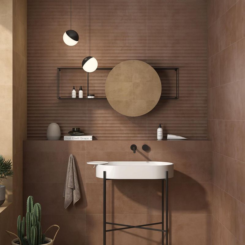 Pisos-y-Muros-Ceramica-Muro-Eleganza-Relieve-Terra-Rojo-Mate-30x60-cm