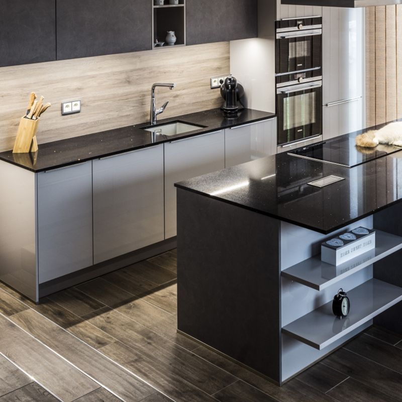 Cocina-Plancha-Quartz-Stone-Negro-Preto