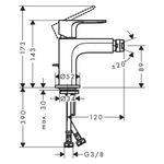 Baños-Griferia-Bide-Rebris-E-C-Desague-Automatico-72211000-Cromo
