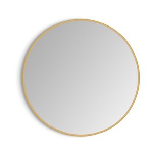 Espejo Sharon round borde Dorado Ø1000 mm con Led