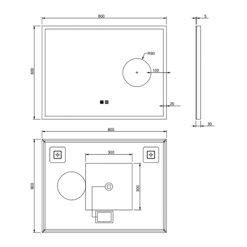 Baños-Espejo-Led-Style-Desempañante-y-Aumento-80x60-cm