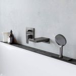 Baños-Ducha-Fono-Raindance-Select-S-Cromo-Negro-Cepillado-120-cm
