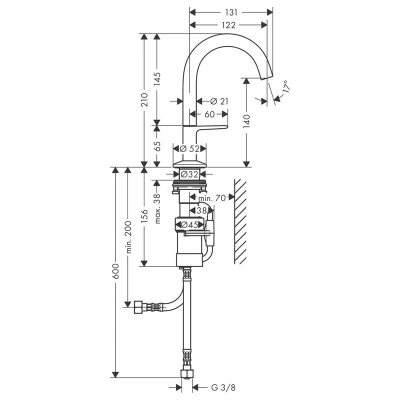 Baños-Griferia-de-Lavamanos-One-Select-Push-Open-140-mm