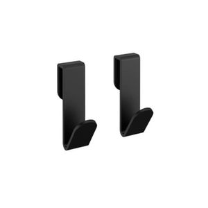 Percha doble Architect s+ Negro Mate 20,5x50x90 mm