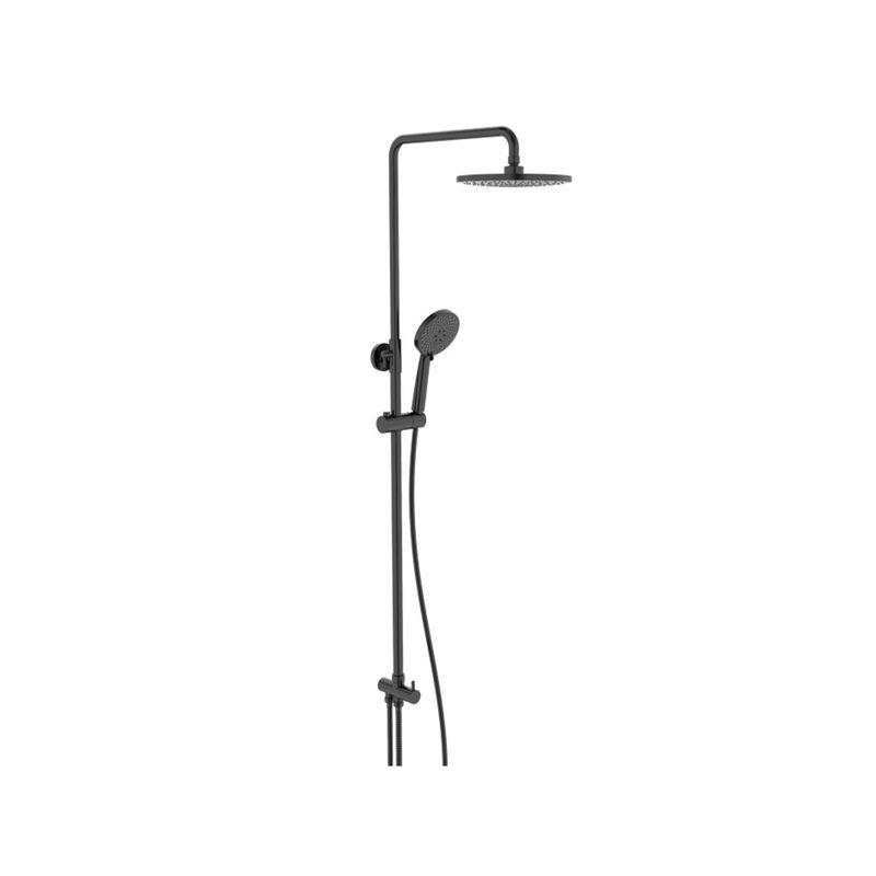 Baños-Columna-de-ducha-Basic-23-cm-Negro-Mate