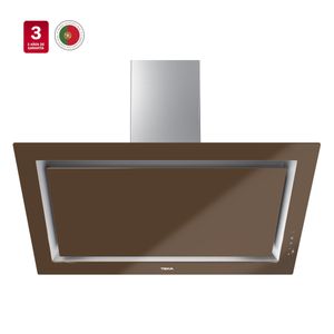 Campana Decorativa Cristal London Brick Brown TOS FreshAir A Muro 90 cm