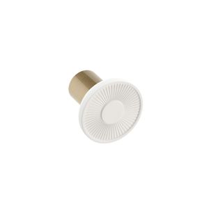 Percha Simple Equilibrium Blanco Mate-Bronce 40,4x40x40,4 mm