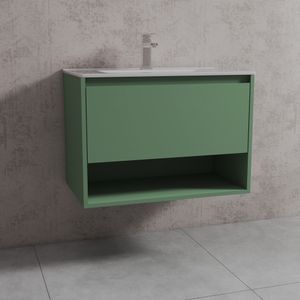 Mueble de Baño Delfos Color un Cajón y Repisa con Lavamanos Mint 800 mm