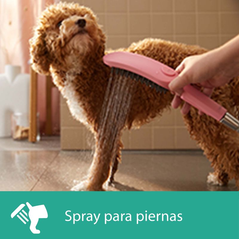 Baños-Ducha-de-Mano-para-Mascotas-Dogshower-3-Jet-Negro-Mate
