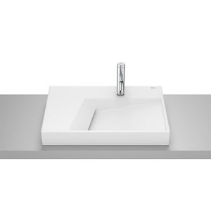 Lavamanos de Sobreponer Horizon Geometric Blanco Mate 600x420x80 mm