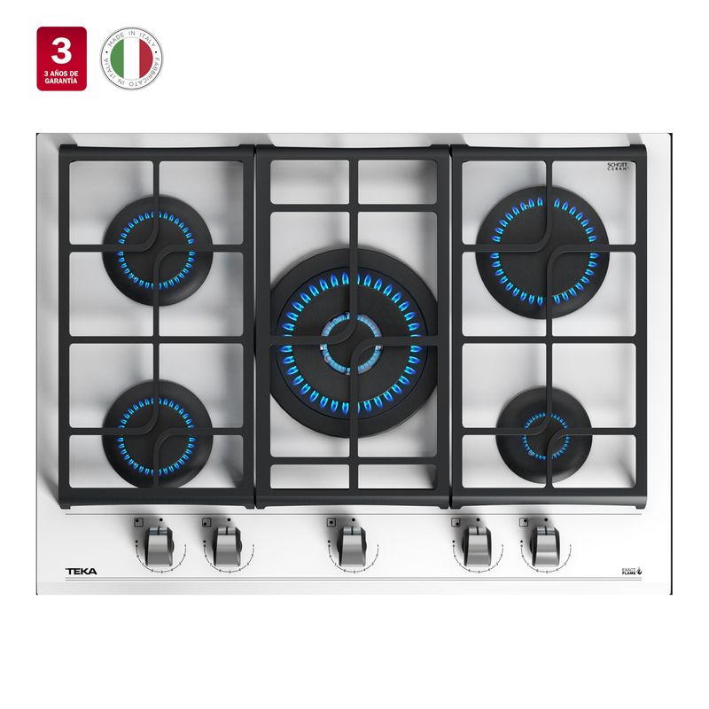 Cocina-Encimera-Cristal-Gas-GZC-75330-XBB-But-White-ExactFlame-5q-empotrada-70-cm