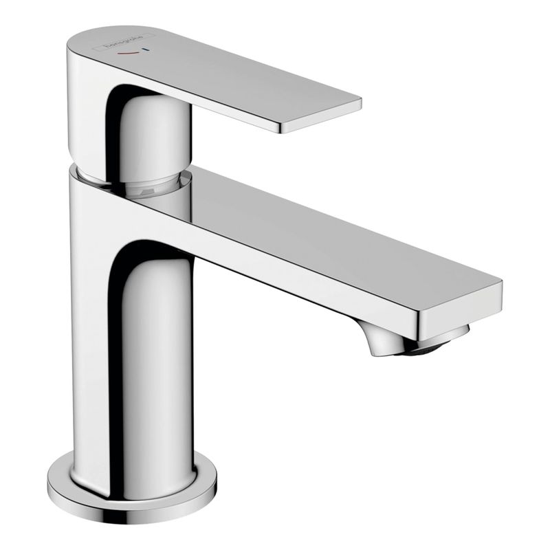 Baños-Griferia-Lavamanos-Rebris-E-Coolstart-con-desague-Cromo