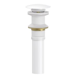 Desagüe Click 1 1/4" sin Rebalse Blanco Mate