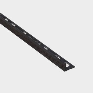 Moldura Perfil L Novopeldaño Astra Kombu Negro Mate 25x2500 mm