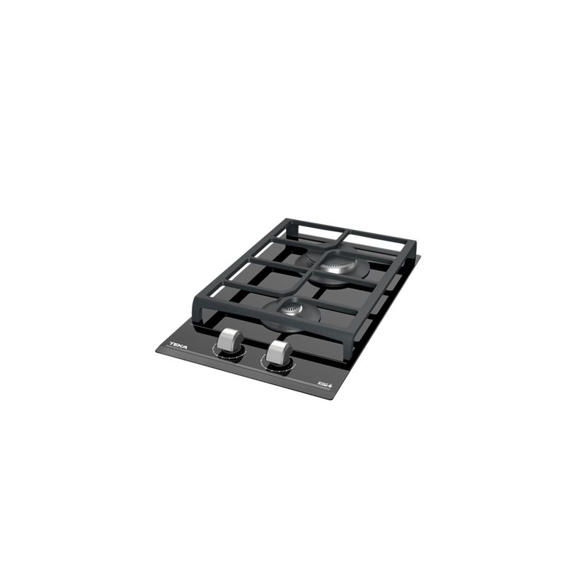 Cocina-Encimera-Cristal-Gas-ExactFlame-2q-Empotrada-30-cm