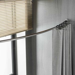 Barra Cortina Curva Inox 1600 mm