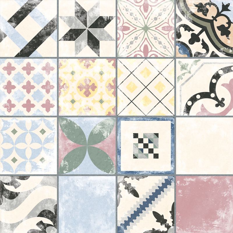 Pisos-y-Muros-Porcelanato-Medina-Mix-Colors-Multicolor-Mate-25x25-cm