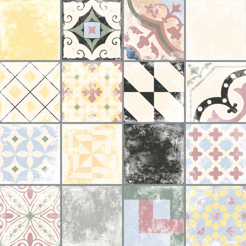 Pisos-y-Muros-Porcelanato-Medina-Mix-Colors-Multicolor-Mate-25x25-cm
