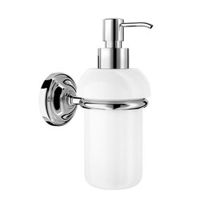 Dispensador de Jabón de Pared Carmen Soporte Cromado 115x81x105 mm