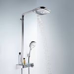 Baños-Columna-Ducha-Raindance-Select-E-30-cm-C-Termostato-27127400-Blanco-Cromo