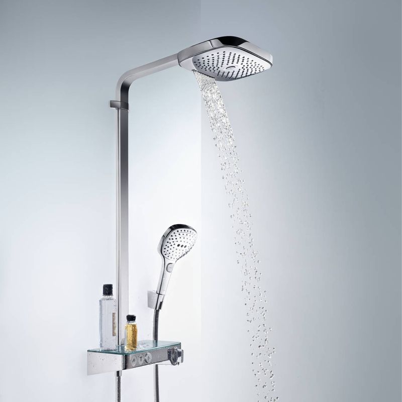 Baños-Columna-Ducha-Raindance-Select-E-30-cm-C-Termostato-27127400-Blanco-Cromo