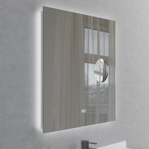 Espejo Mandarin Retroiluminado con Desempañante y Aumento 800x800x40mm