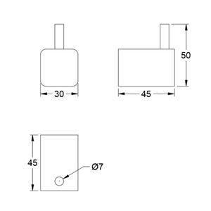 Percha Life Simple Cromada