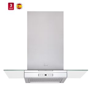 Campana Decorativa UltraSlim Cristal a Muro 90 cm