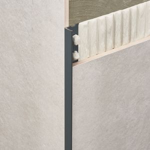 Perfil L Novosuelo Aluminio Touch Gris Oscuro Mate 10x2500 mm