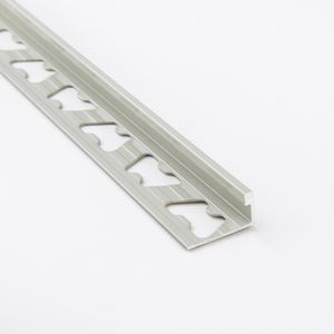 Perfil L Aluminio Cromo Brillante 10x2500 mm