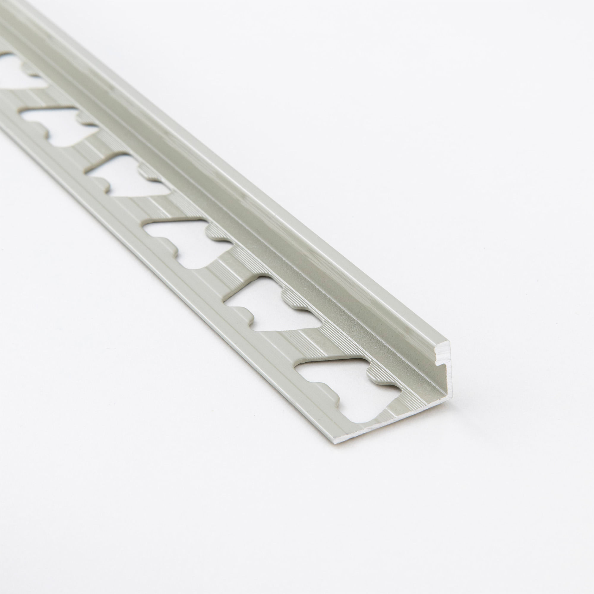 Perfil L Aluminio Cromo Brillante 10x2500 mm