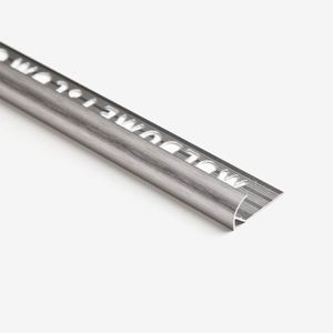 Perfil Guardacanto Aluminio Tipo Cristal A2078I Brillante 9x2500 mm