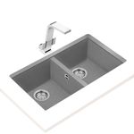 Cocina-Lavaplatos-de-Granito-Square-2-Cubetas-Stone-Grey-760x430-mm