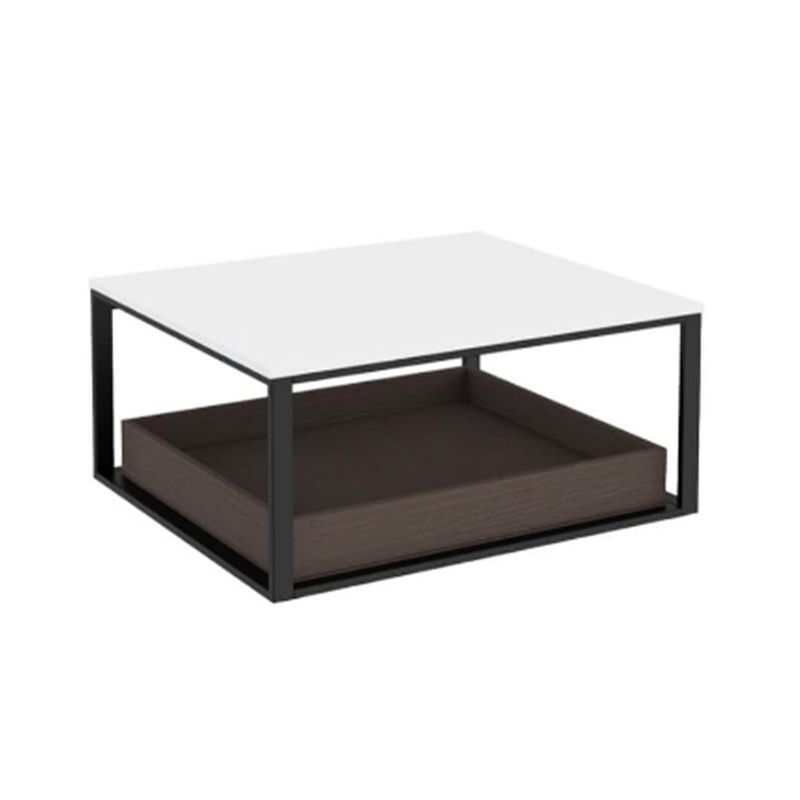 Baños-Mueble-de-Baño-The-Grid-Auxiliar-Negro-Mate-Roble-Oscuro