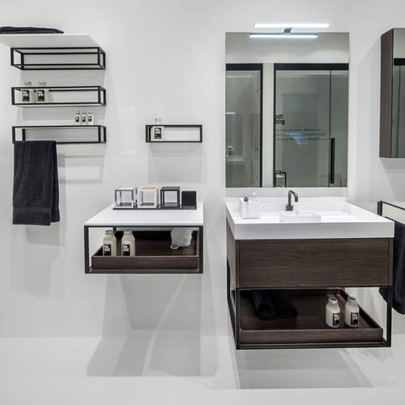 Baños-Mueble-de-Baño-The-Grid-Auxiliar-Negro-Mate-Roble-Oscuro