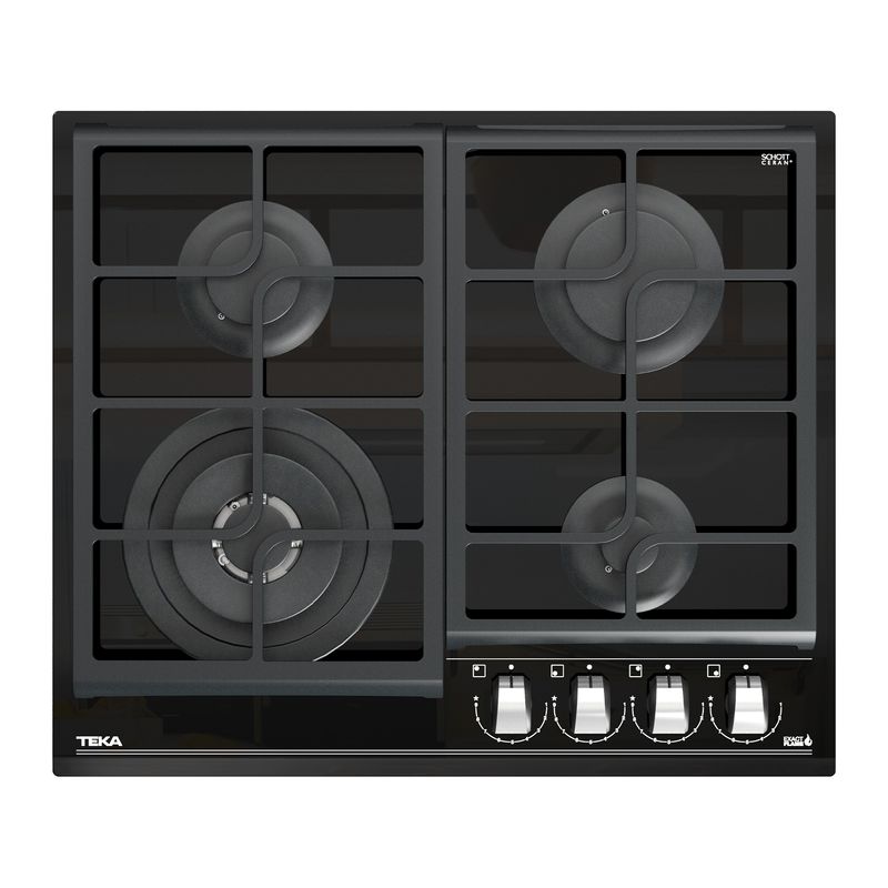 Cocina-Encimera-Cristal-Gas-GZC-64320-XBB-ExactFlame-4q-Doble-Anillo-Empotrada-60-cm