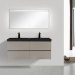 Baños-Mueble-de-Baño-City-Doble-con-Lavamanos-Negro-Mate-y-Desague-Base-Thunder-Grey-Mate-1200x500x520-mm