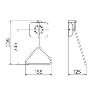Placa Pressmatic Benefit WC ADA Cromado