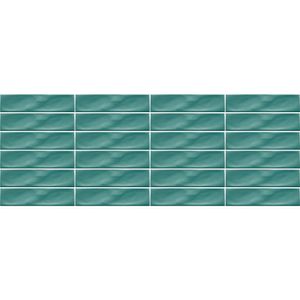 Cerámica Muro Ice Craft Turquoise Brillante 6.8x28 cm
