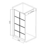 Baños-Mampara-Fija-Grid-con-Vidrio-Templado-90