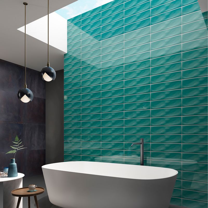 Pisos-y-Muros-Ceramica-Muro-Ice-Craft-Turquoise-Brillante-6.8x28-cm