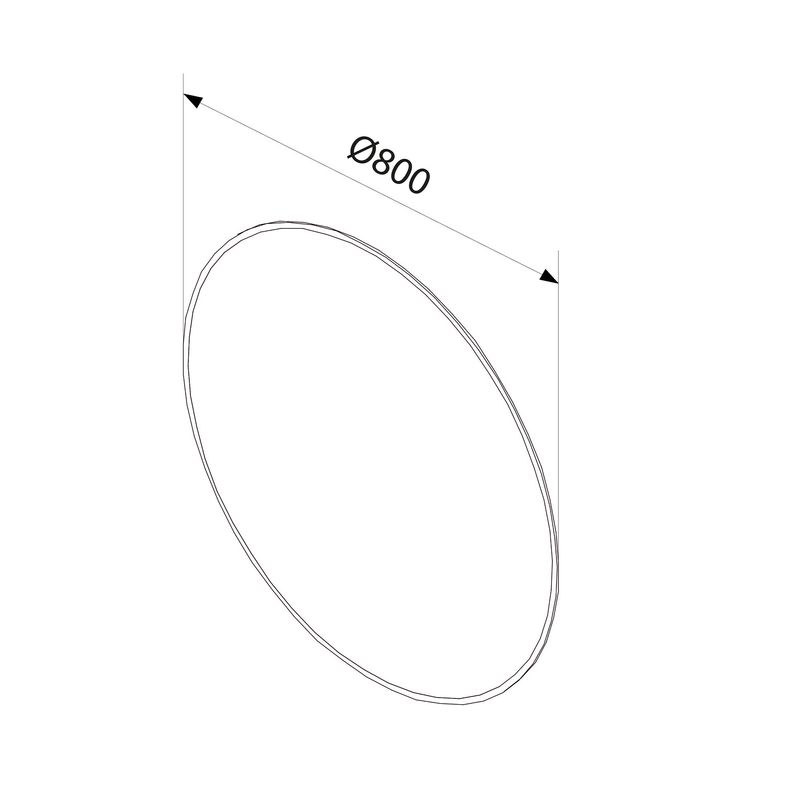 Baños-Espejo-Sharon-Round-borde-Negro-mate-Ø800mm-con-Led