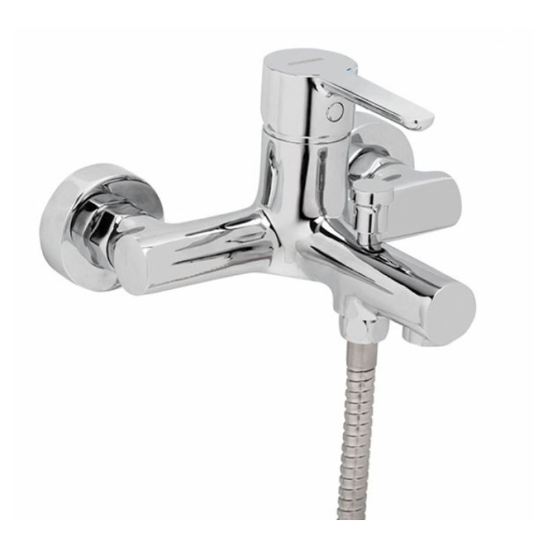 Baños-Griferia-Ducha-Tina-Oslo-Expuesta-C-Ducha-Fono-Flexible-Soporte-65100-19-45-66-Cromo