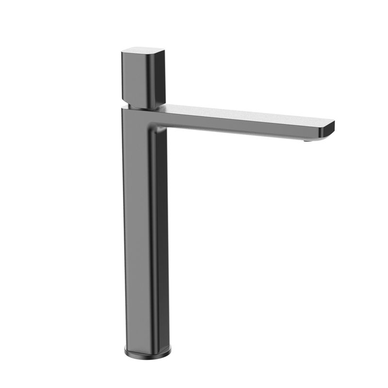 Baños-Griferia-Lavamanos-Argo-Alta-24-cm-S-Desague-Gun-Grey
