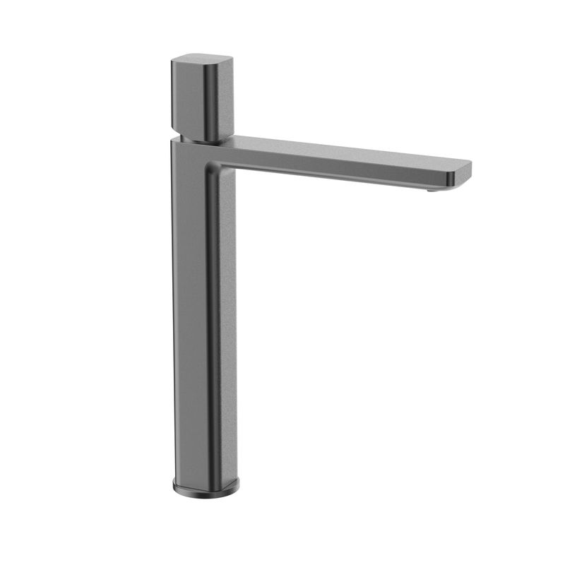 Baños-Griferia-Lavamanos-Argo-Alta-24-cm-S-Desague-Gun-Grey