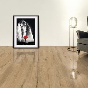 Piso Fotolaminado Glossy Beige 159x1383 mm