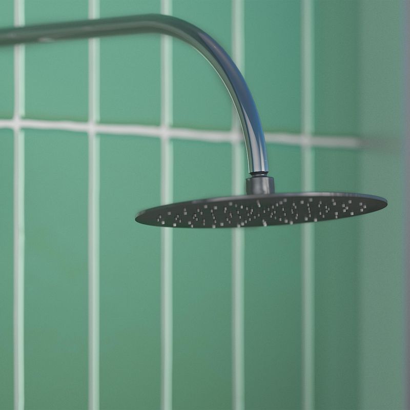 Baños-Plato-Ducha-Luxor-Redondo-25-cm-1-Jet-S-Brazo-Brushed-Nickel