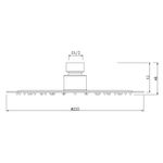 Baños-Plato-Ducha-Luxor-Redondo-25-cm-1-Jet-S-Brazo-Brushed-Nickel