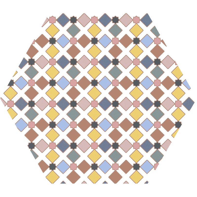 Pisos-y-Muros-Porcelanato-Kasbah-Mix-Colors-Hex-Multicolor-Mate-25x25-cm